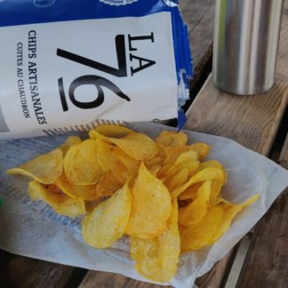 LA 76 - Chips Artisanales Cuites au Chaudron - Saveur Olive, Persil, Basilic